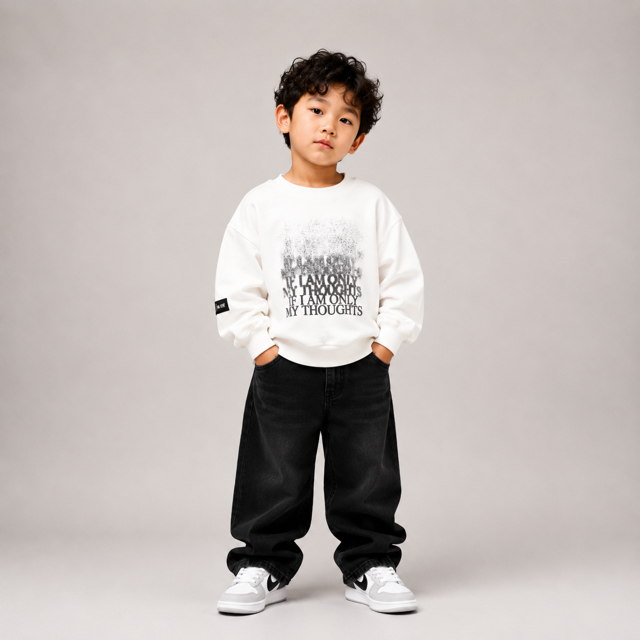 Full sleeve down shoulder imported T-shirt