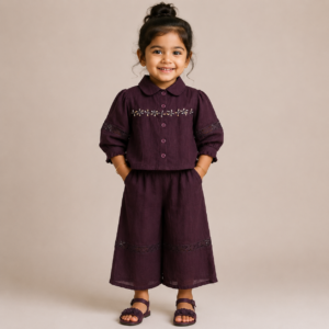 Girls Designer Cord Set – Modern & Comfortable Kids Outfit