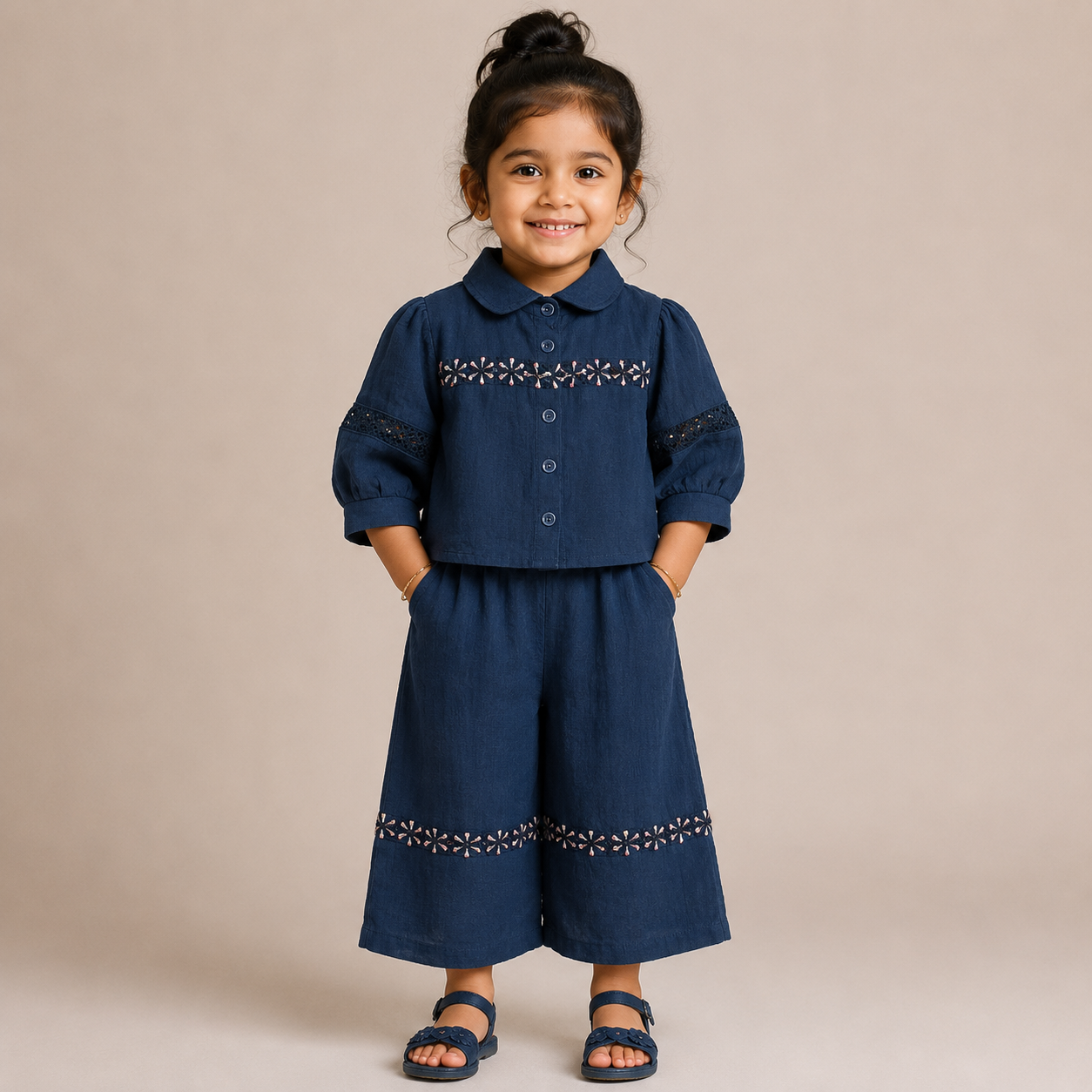 Girls Designer Cord Set – Modern & Comfortable Kids Outfit - Image 2